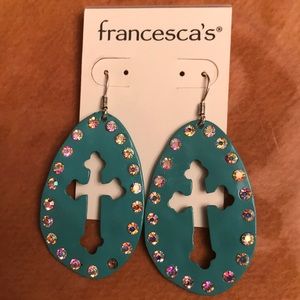 Francesca’s Cross Earrings